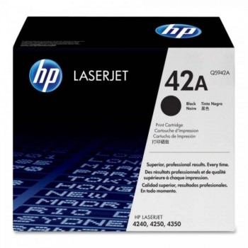 HP 42A Black LaserJet Toner Cartridge (Q5942A)