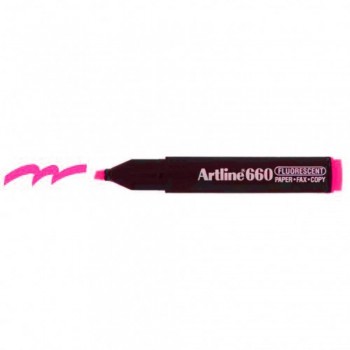 Artline 660 Highlighter EK660 - Fluorescent Pink (Item No: A10-14 ART660PK) A1R3B19