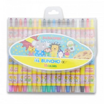 Buncho Soft Color Pencils - 18 colors 