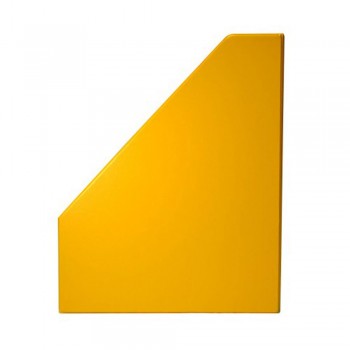 4" PVC Magazine Box File - Yellow